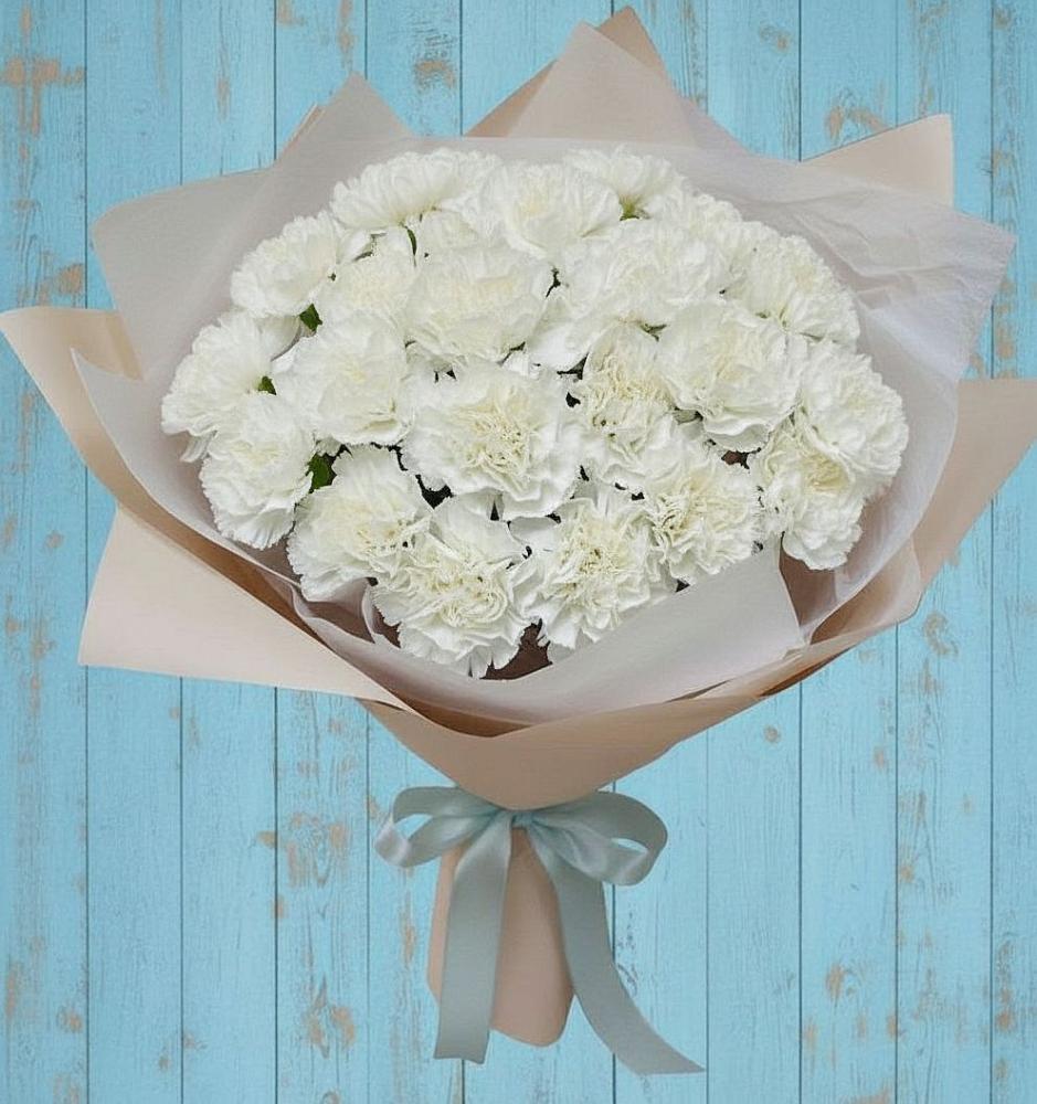 Букет цветов из: Гвоздики в Летний отдых