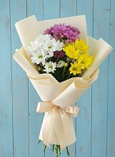 Букет цветов из:  Хризантемы в Летний отдых