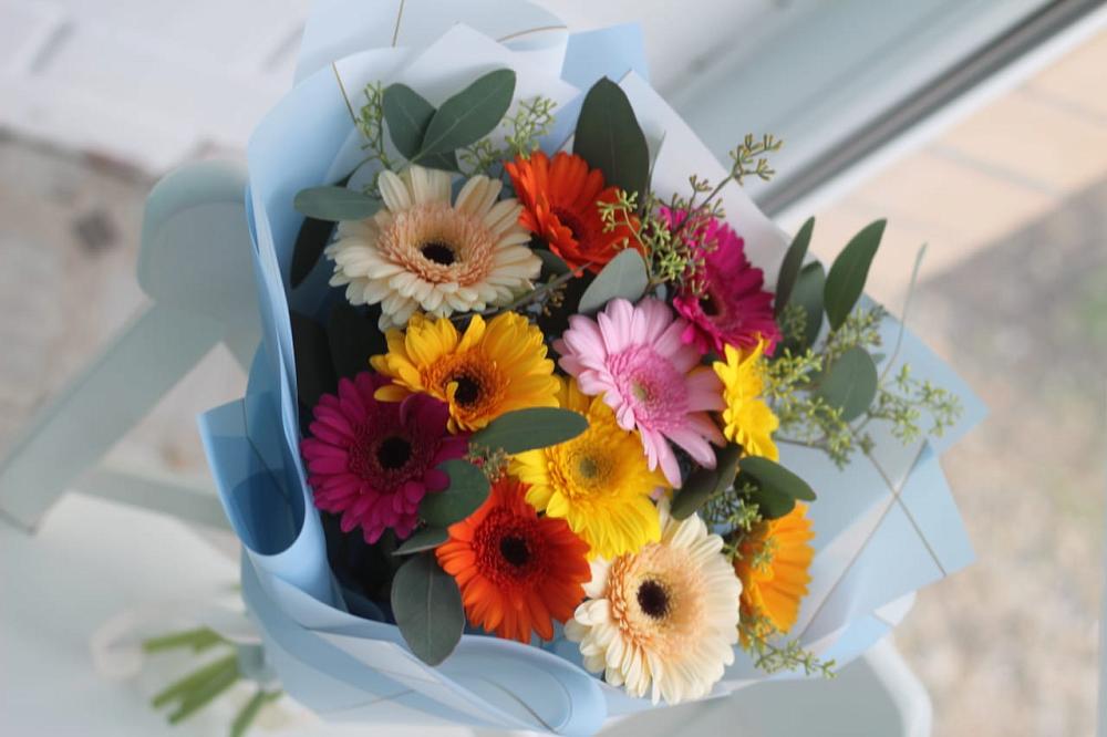 Букет цветов из: Герберы в Летний отдых