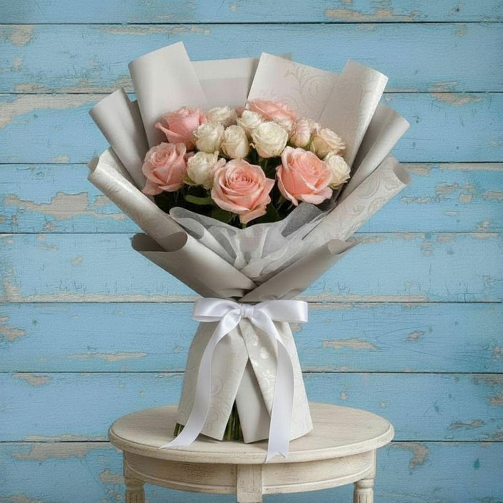 Букет цветов из: Розы в Летний отдых