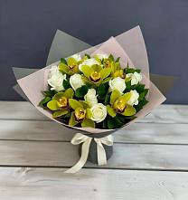 Букет цветов из:  Орхидеи и Розы #REPLACE_PRED# Летний отдых