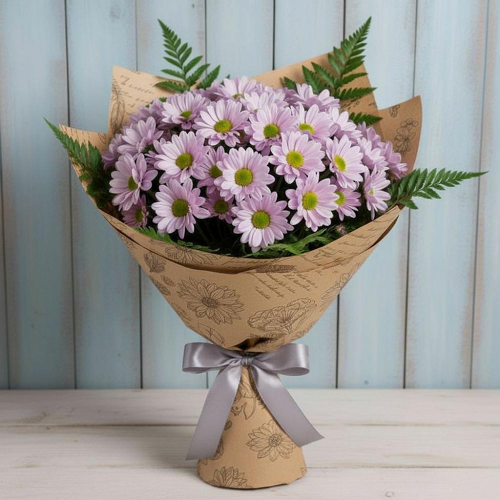 Букет цветов из: Хризантемы в Летний отдых