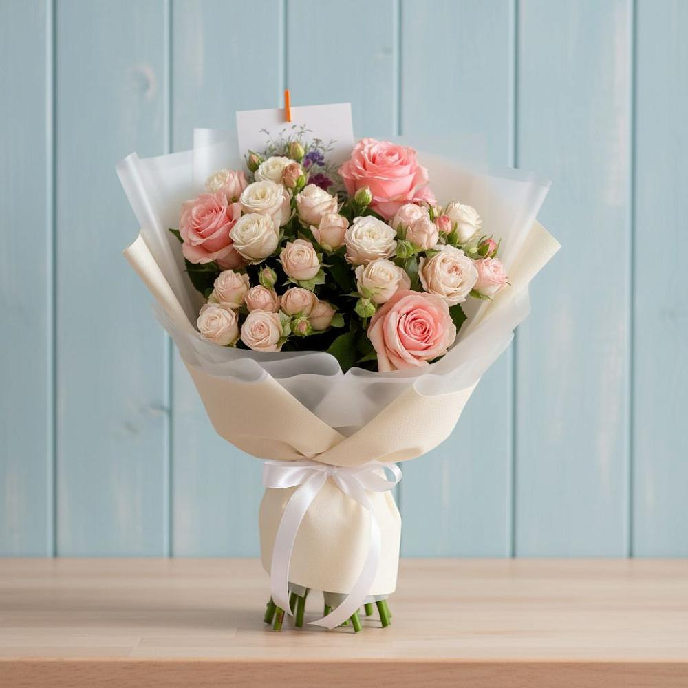 Букет цветов из: Розы в Летний отдых