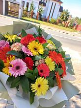 Букет цветов из:  Герберы #REPLACE_PRED# Летний отдых
