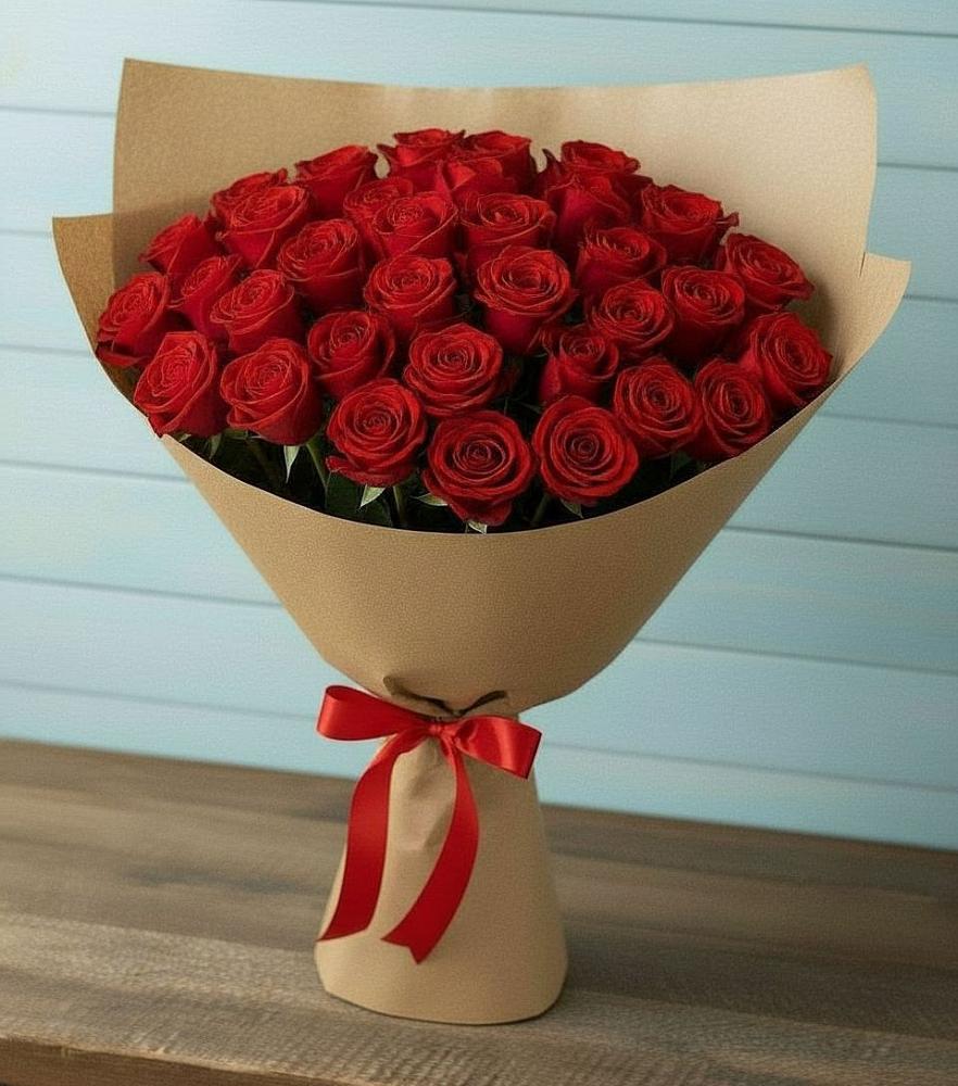 Букет Красные розы Милано в Летний отдых
