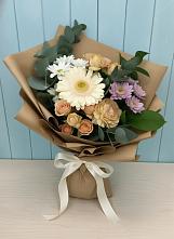 Букет цветов из:  Герберы и Хризантемы в Летний отдых