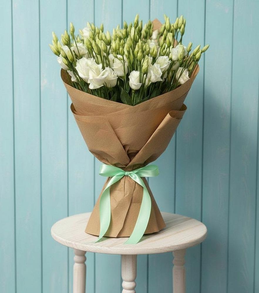 Букет цветов из: Лизиантусы в Летний отдых