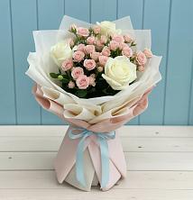 Букет цветов из:  Розы в Летний отдых