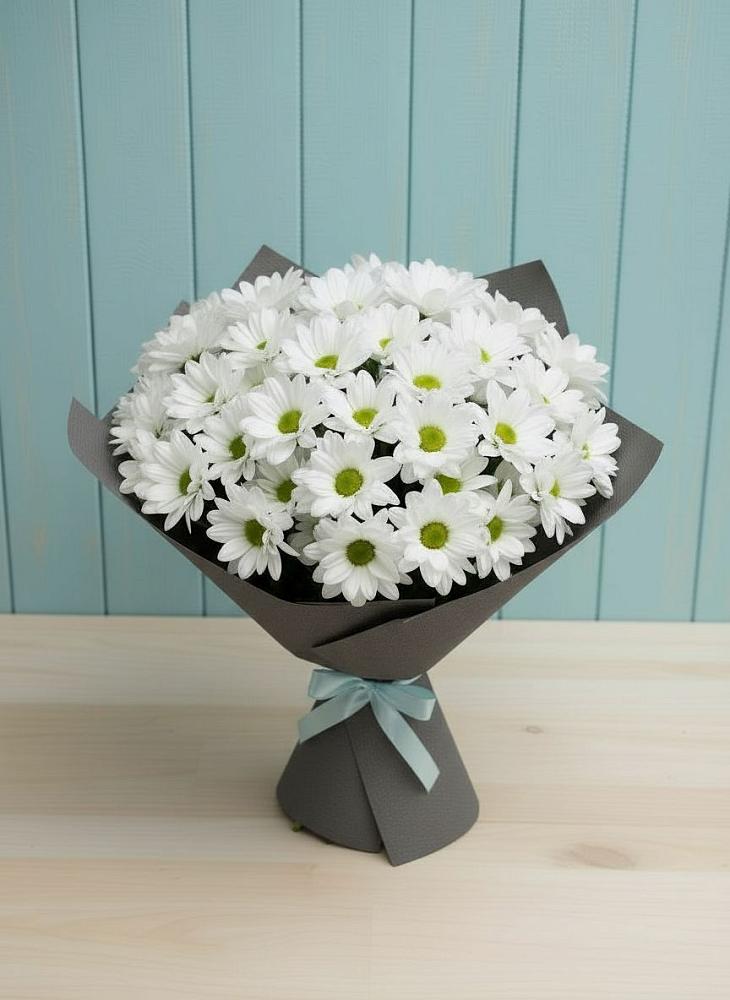 Букет цветов из: Хризантемы в Летний отдых