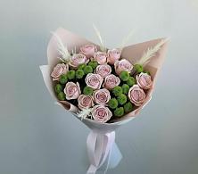 Букет цветов из:  Розы и Хризантемы в Летний отдых