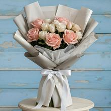 Букет цветов из:  Розы #REPLACE_PRED# Летний отдых