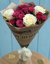 Букет цветов из:  Розы в Летний отдых
