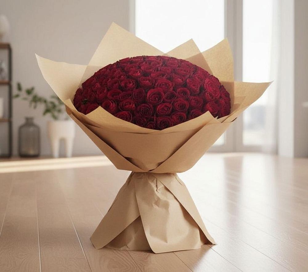 Букет 101 Красная роза в Летний отдых