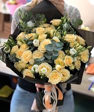 Букет цветов из:  Розы и Лизиантусы #REPLACE_PRED# Летний отдых