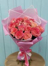 Букет 15 Розовых роз Равель #REPLACE_PRED# Летний отдых