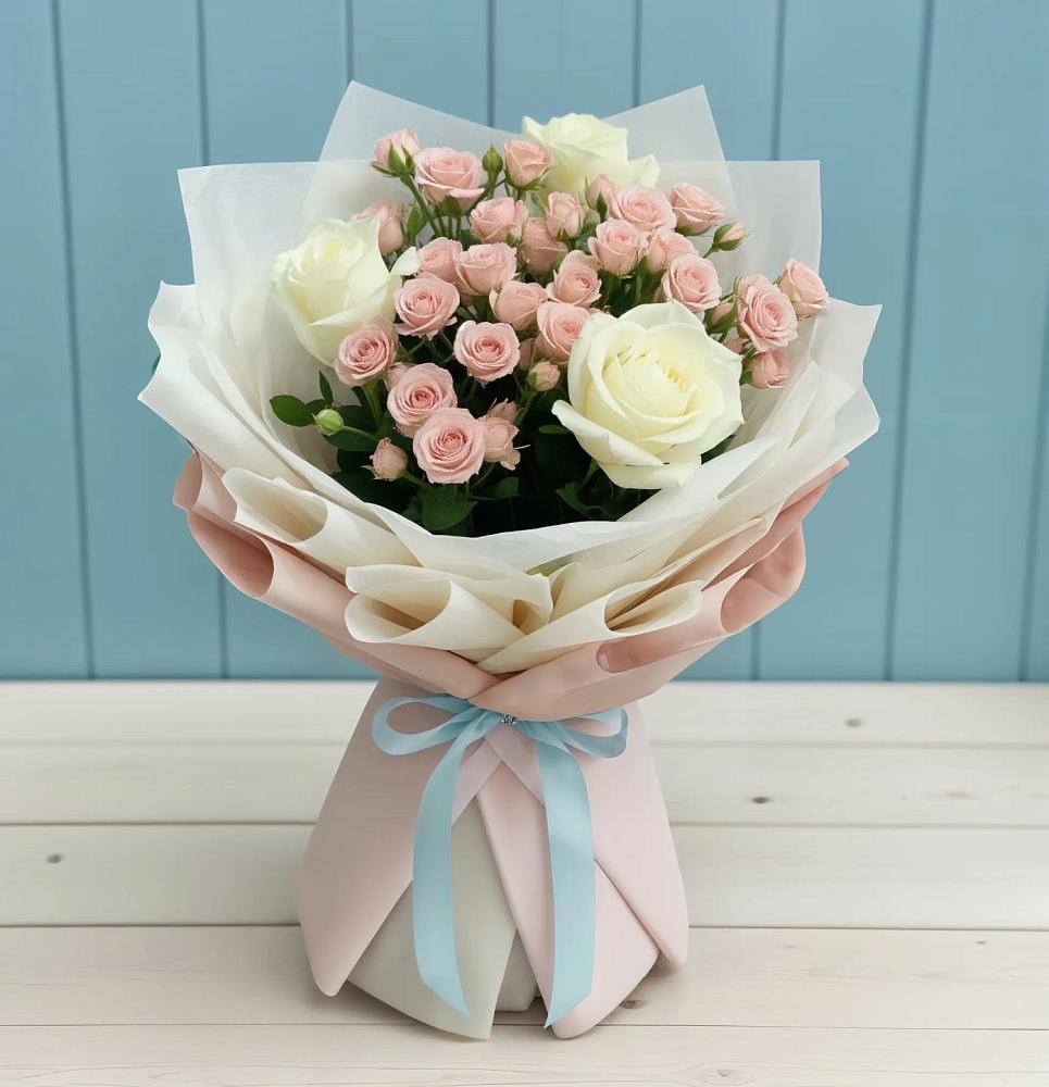 Букет цветов из: Розы в Летний отдых