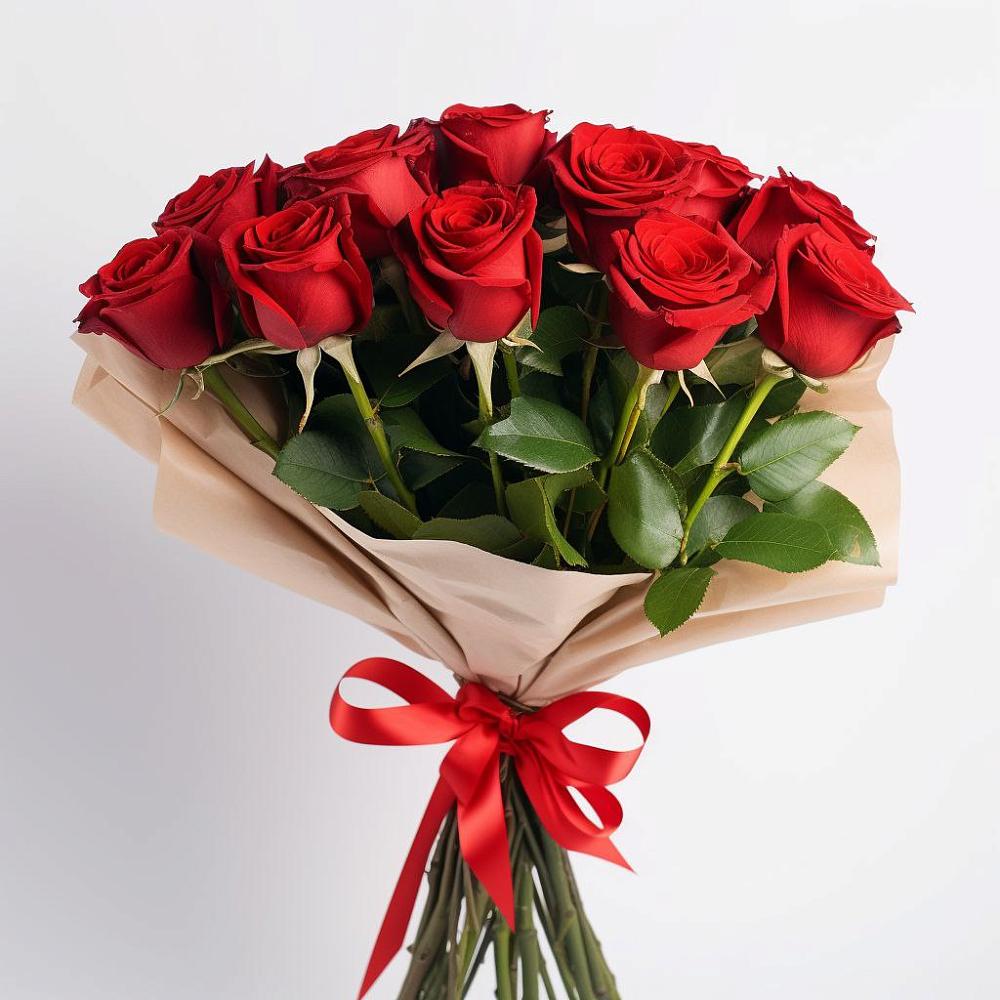 Букет 11 Красных роз Эдлесс Лав в Летний отдых
