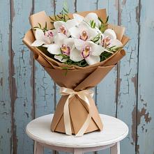 Букет цветов из:  Орхидеи и Розы в Летний отдых